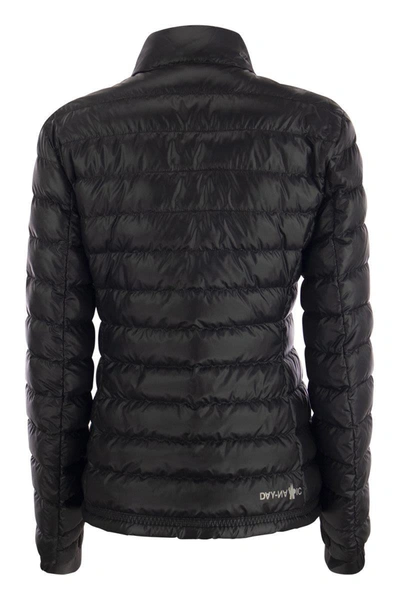 Shop Moncler Grenoble Walibi - Short Down Jacket In Black