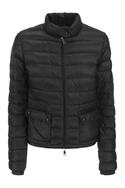 Shop Moncler Lans - Short Down Jacket In Black
