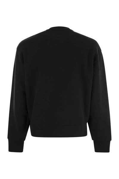 Shop Moncler Logoed Sweatshirt In Black