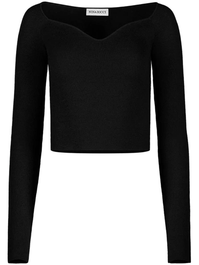 Shop Nina Ricci Sweater In U Noir