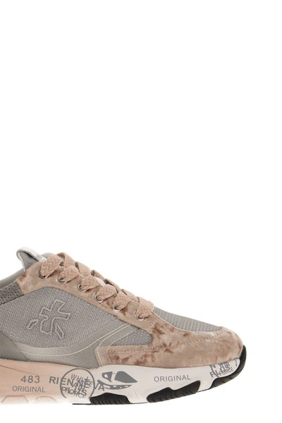 Shop Premiata Buffly 6539 - Sneakers In Pink/grey