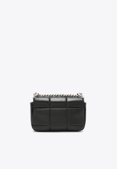 Dsquared2 Logo-plaque Quilted Crossbody Bag In Black
