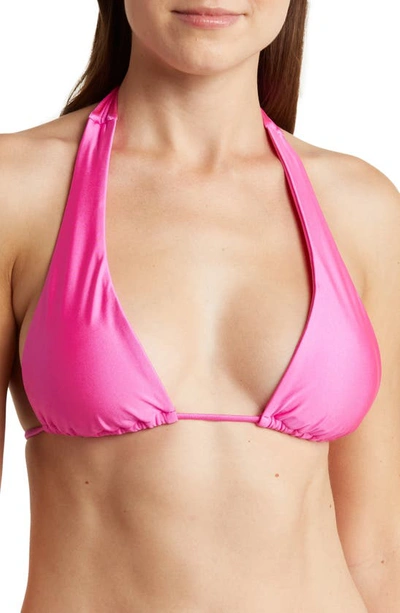 Vyb Britt Halter Bikini Top In Malibu Pin