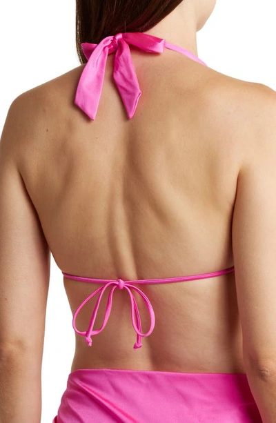 Vyb Britt Halter Bikini Top In Malibu Pin