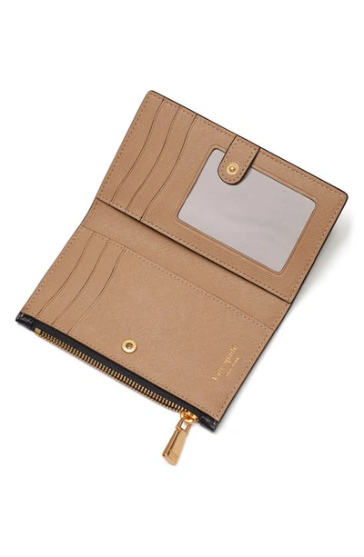 Kate Spade Morgan Colorblock Saffiano Leather Bifold Wallet In Cafe Mocha Multi