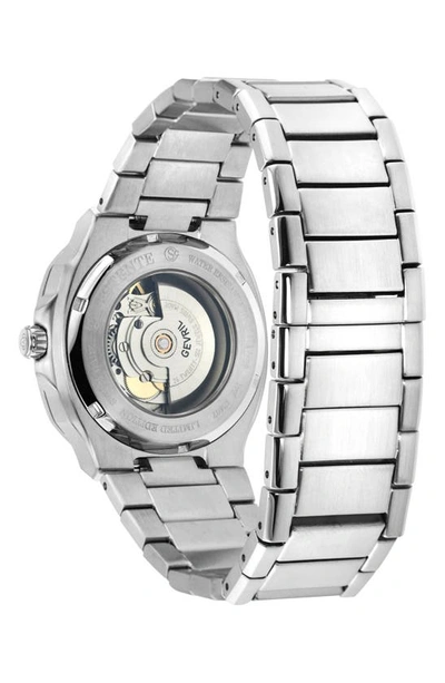 Shop Gv2 Pontente Moon Phase Swiss Automatic Watch, 40mm In Silver/silver