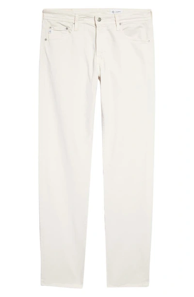 Shop Ag Tellis Sueded Stretch Sateen Slim Leg Pants In Sulfur Fade To Graye