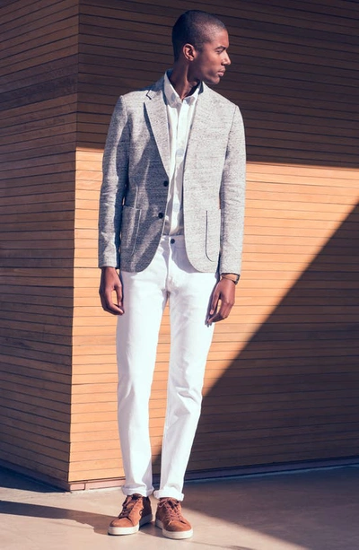 Ag Tellis Sueded Stretch Sateen Slim Leg Pants In Sulfur Fade To Graye