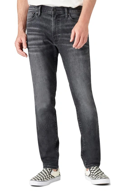 Shop Lucky Brand 411 Athletic Fit Tapered Jeans In Black Lake