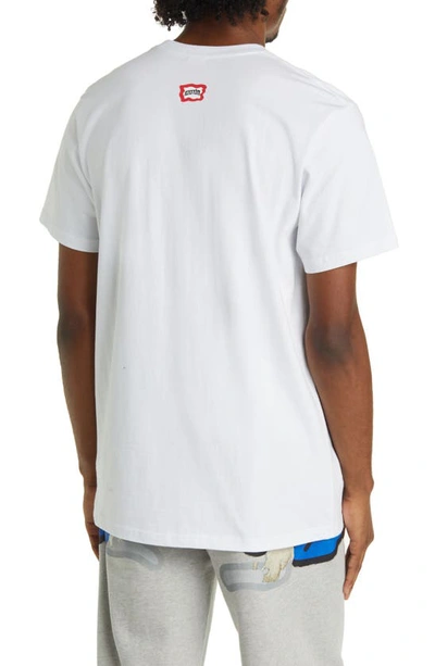 Shop Icecream Pixel Cotton Graphic T-shirt In White