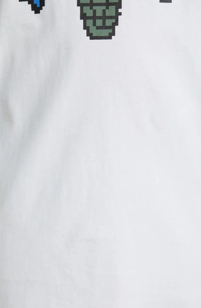 Shop Icecream Pixel Cotton Graphic T-shirt In White