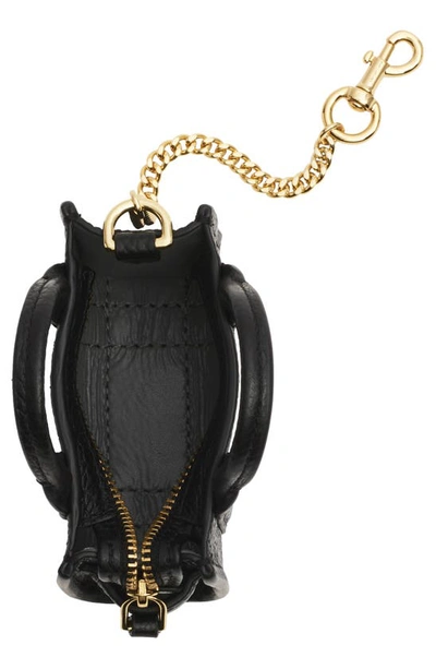 Marc Jacobs The Nano Tote Bag Charm In Black