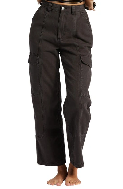 Shop Billabong Wall To Wall Cargo Pants In Black Sands