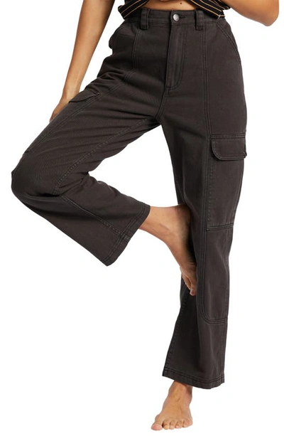 Shop Billabong Wall To Wall Cargo Pants In Black Sands