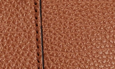 Shop Hugo Boss Small Ivy Leather Shoulder Bag In Medium Brown