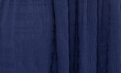 Buxom Couture Smocking Top And Skirt Set In Navy
