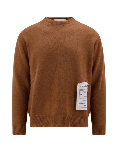 Shop Amaranto Amaránto Sweater In Brown