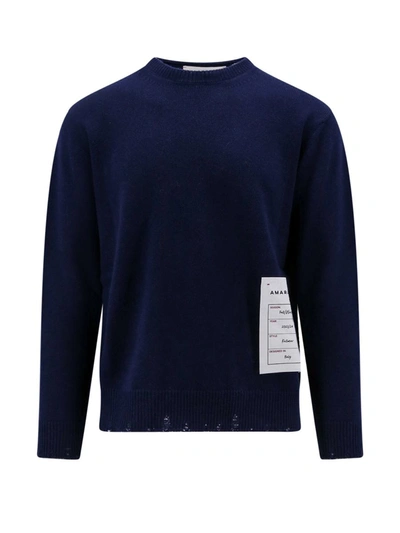 Shop Amaranto Amaránto Sweater In Blue