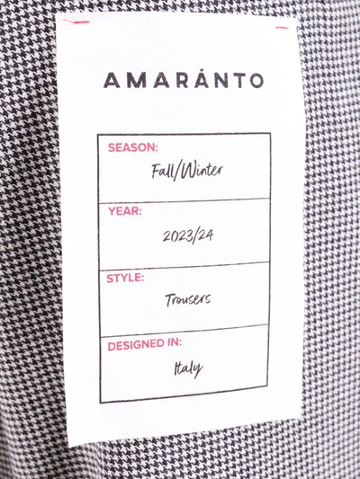 Shop Amaranto Amaránto Trouser In Black