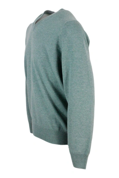 Shop Brunello Cucinelli Sweaters In Blu - Grey