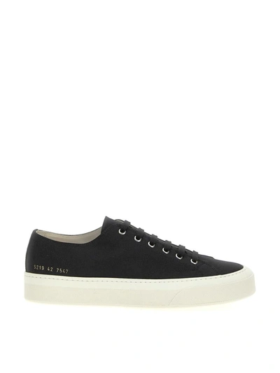 Shop Common Projects Tournament Low Classic Sneakers In Black