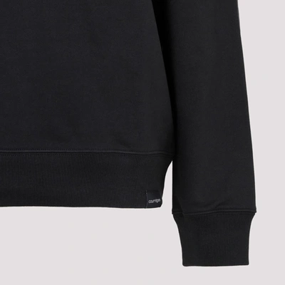 Shop Courrèges Cotton Sweatshirt Sweater In Black