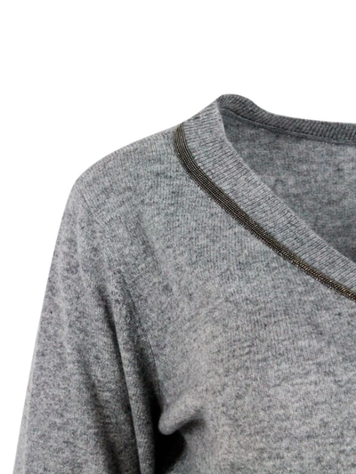 Shop Fabiana Filippi Sweaters In Grey