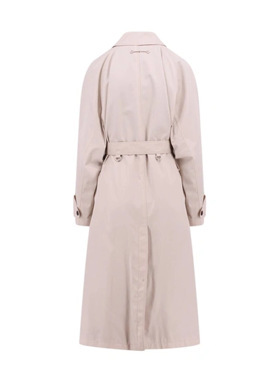 Shop Gucci Trench In Beige