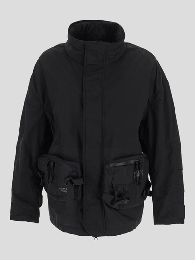 Shop Junya Watanabe Pouch Style Pockets Jacket In Black