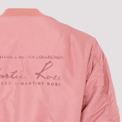 Shop Martine Rose Martin Rose Classic Bomber Jacket In Pink &amp; Purple
