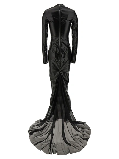 Shop Rick Owens 'al Column' Dress In Black
