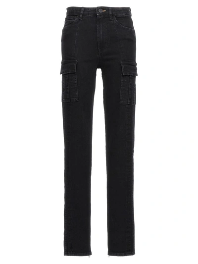 Shop 3x1 'kaya Cargo' Jeans In Black