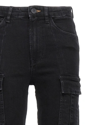 Shop 3x1 'kaya Cargo' Jeans In Black