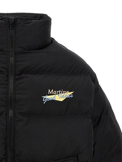 Shop Martine Rose 'good Ideas' Down Jacket In Black