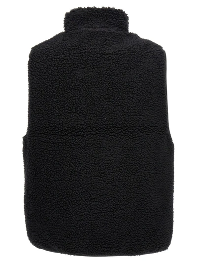 Shop Stussy Stüssy 'sherpa Reversible' Vest In Black