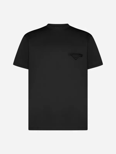 Shop Low Brand Chest-pocket Cotton T-shirt In Black