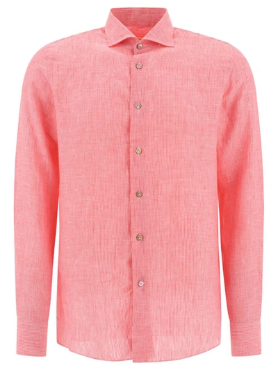 Shop Borriello Striped Shirt In Pink