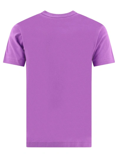 Shop Comme Des Garçons Play "small Heart" T-shirt In Purple