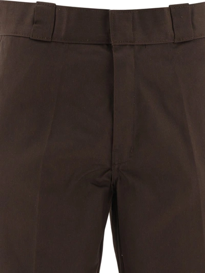 Shop Dickies "874" Trousers In Brown