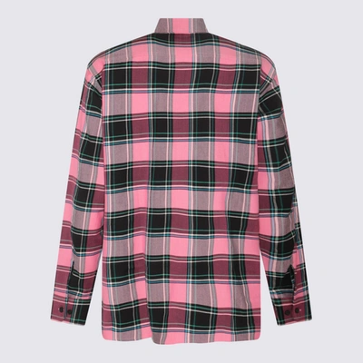 Shop Givenchy Multicolour Pink Cotton And Virgin Wool Blend Check Shirt In Multi Pink