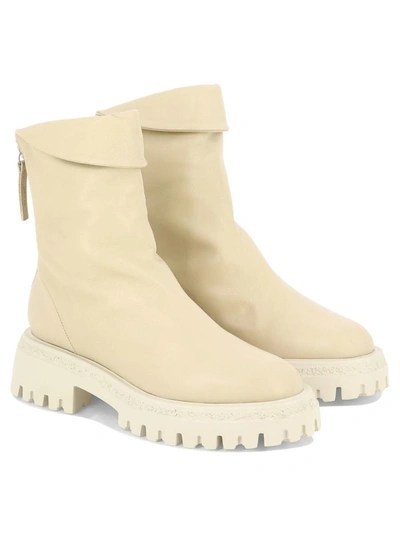 Shop Halmanera "rama 27" Ankle Boots In White