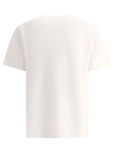 Shop Maison Kitsuné "contour Fox" T-shirt In White