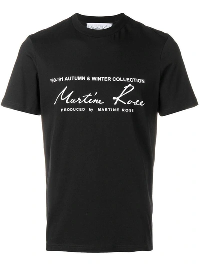 Shop Martine Rose Classic S/s T-shirt In Black
