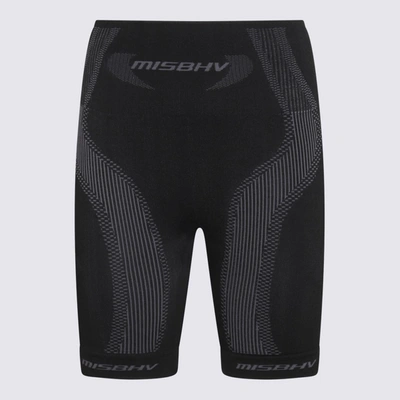 Shop Misbhv Muted Black Stretch Logo Shorts
