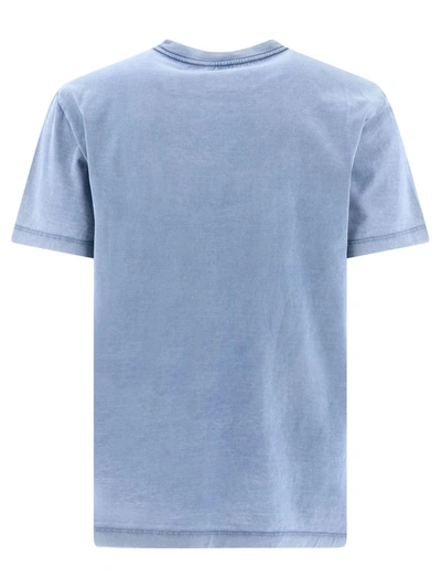 Shop Roberto Collina Washed Out T-shirt In Blue