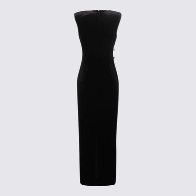 Shop Self-portrait Black Velvet Dress