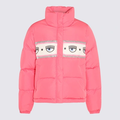 Shop Chiara Ferragni Pink Down Jacket