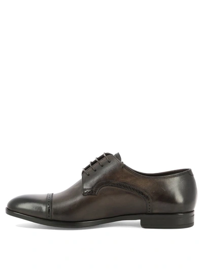 Shop Fabi "tinto" Derby Shoes In Brown