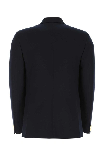Shop Valentino Garavani Jackets And Vests In Blue