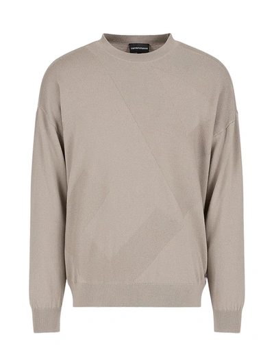 Shop Emporio Armani Sweaters In Ea Greige 0643